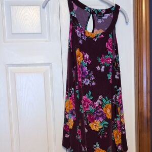 Torrid Purple Floral Tank Top